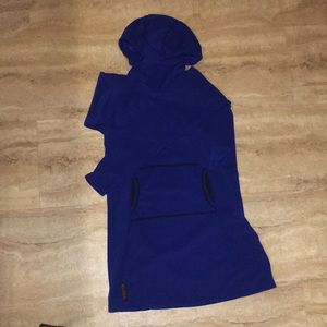 Melanzana Micro-grid Dress (Surf)